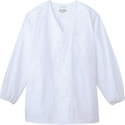 白衣 長袖 男性用 ホワイト AB6400 C-1 L