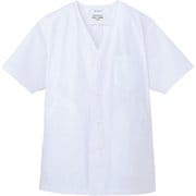 白衣 半袖 男性用 ホワイト AB6402 C-1 S