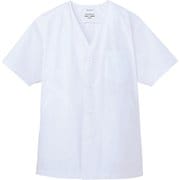 白衣 半袖 男性用 ホワイト AB6402 C-1 L
