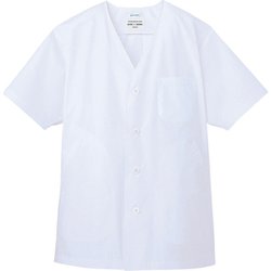 白衣 半袖 男性用 ホワイト AB6402 C-1 5L