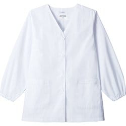 白衣 長袖 女性用 ホワイト AB6403 C-1 17号