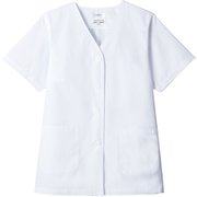 白衣 半袖 女性用 ホワイト AB6405 C-1 15号