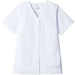 白衣 半袖 女性用 ホワイト AB6405 C-1 17号