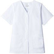 白衣 半袖 女性用 ホワイト AB6405 C-1 17号