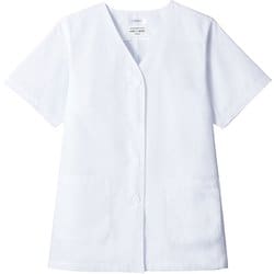 白衣 半袖 女性用 ホワイト AB6405 C-1 19号