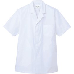 白衣 半袖 男性用 ホワイト AB6407 C-1 LL