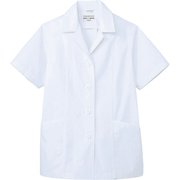 白衣 半袖 女性用 ホワイト AB6409 C-1 15号