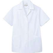 白衣 半袖 女性用 ホワイト AB6409 C-1 17号