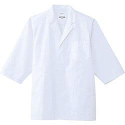 白衣 七分袖 男性用 ホワイト AB6507 C-1 5L
