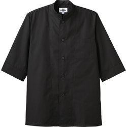 コックシャツ ブラック AS6022 C-10 M