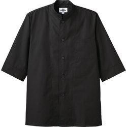 コックシャツ ブラック AS6022 C-10 4L