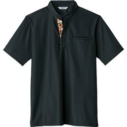 カットソー 兼用 黒×菊 AS8012 C-10 S