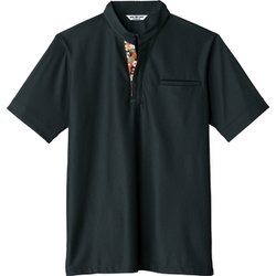 カットソー 兼用 黒×菊 AS8012 C-10 L
