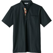 カットソー 兼用 黒×菊 AS8012 C-10 L