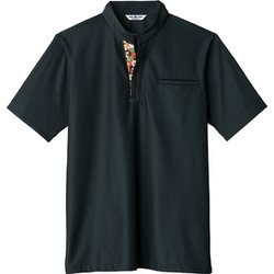 カットソー 兼用 黒×菊 AS8012 C-10 LL