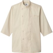 コックシャツ 兼用 七分 ベージュ AS8046 C-7 4L