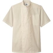 コックシャツ 兼用 半袖 ベージュ AS8047 C-7 SS