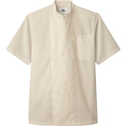 コックシャツ 兼用 半袖 ベージュ AS8047 C-7 M