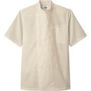 コックシャツ 兼用 半袖 ベージュ AS8047 C-7 LL