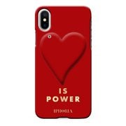 16241 [iPhone XS/X用 ケース Red Heart is Power]