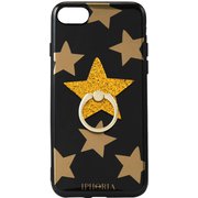16213 [iPhone 8/7用ケース Happy Black Stars]
