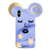 16222 [iPhone XS/X用 ケース Teddy Blue Sky]