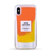 16574 [iPhone XS/X用 ケース Glitter Sun Lotion Classic Cream]