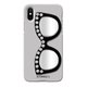 16235 [iPhone XS/X用 ケース Silver Strip Love With Glasses]