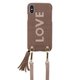 16194 [iPhone XS/X用 ケース Strap Love Dark Beige]