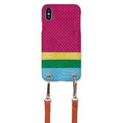16207 [iPhone X/XS用ケース Strap Pink Rainbow]
