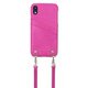16287 [iPhone XS/X用 ケース Strap Slot Pink Snake Stay With Me]