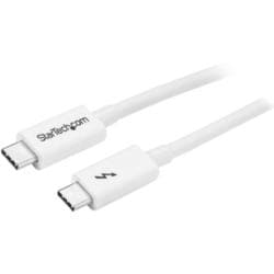 Thunderbolt 3 ケーブル 20Gbps 1m ホワイト USB Type-C/DisplayPort互換 TBLT3MM1MW