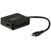 USB-C - 光ファイバ変換アダプタ オープンSFP 1000Base-SX/LX Win/ Mac/ Linux対応 US1GC30SFP