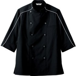 ジャケット 七分袖 兼用 ブラック BC7123 C-10 M