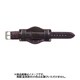 CIR-AR 18mm-18mm ITR型押ワニ ブラック/レッドステッチ [時計バンド]