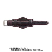 CIR-AR 20mm-18mm ITR型押ワニ ブラック/レッドステッチ [時計バンド]