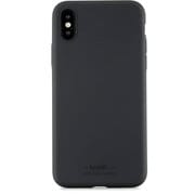 13858 [ソフトタッチシリコンケース iPhone XS/X Black]
