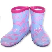 CRU・CRU・RIBBON レインシューズ ブルー 17cm 6791501