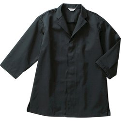 白衣 七分袖 兼用 黒 DN6853 C-10 M