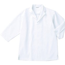 白衣 七分袖 兼用 白 DN6853 C-1 4L