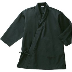 ジンベイ 七分 兼用 黒 DN6855 C-10 L