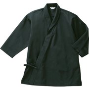 ジンベイ 七分 兼用 黒 DN6855 C-10 L