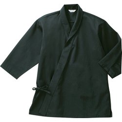 ジンベイ 七分 兼用 黒 DN6855 C-10 LL
