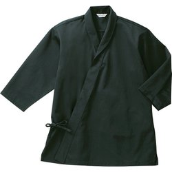 ジンベイ 七分 兼用 黒 DN6855 C-10 3L