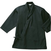 ジンベイ 七分 兼用 黒 DN6855 C-10 4L