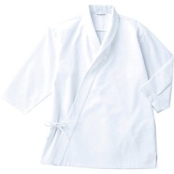 ジンベイ 七分 兼用 白 DN6855 C-1 3L