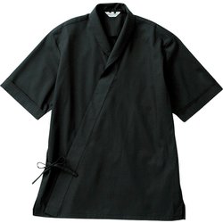 ジンベイ 半袖 兼用 黒 DN6856 C-10 3L