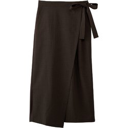 エプロン風和風パンツ 兼用 茶 DN8504 C-7 15号