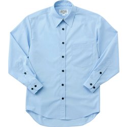 シャツ 長袖 兼用 サックス EP5962 C-3 3L