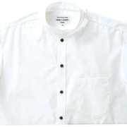 スタンドカラーシャツ 長袖 兼用 ホワイト EP6839 C-1 3L